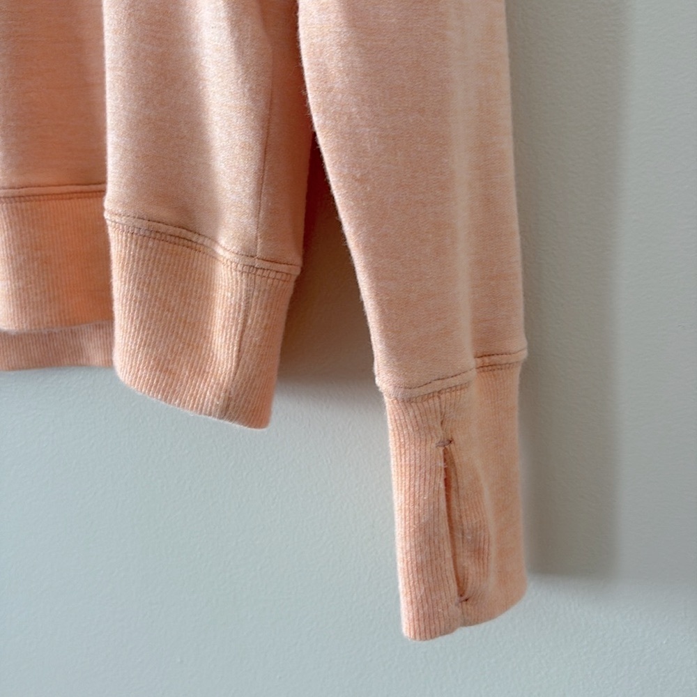 Athleta Sunrise V-Neck Sweatshirt Long‎ Sleeve Peach Heather Size XS - Picture 10 of 12
